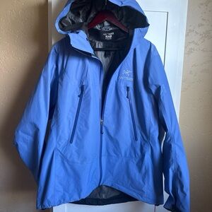 Arc'teryx Goretex Paclite Arcteryx Shell Jacket Full Zip Hooded Purple XL